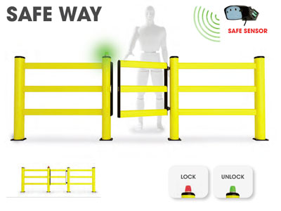 Protezioni per camminamenti (barriere pedonali) Logisafety